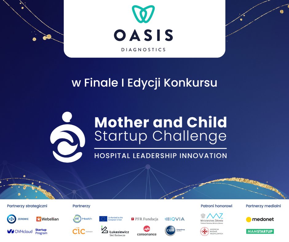 OASISDiagSA's tweet photo. We are happy to announce that our ONIRY project is in final eleven of Mother and Child Startup Challenge! https://t.co/3nhpoN4bxn