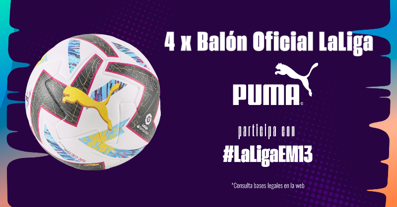 LaLiga's tweet photo. Si el balón es tuyo, tú decides cuándo se termina el partido 🙃 ¡pero con este @pumafootball también serás uno de los capitanes fijo!

- RT y follow @LaLiga y @pumafootball
- Usa #LaLigaEM13 y define con una foto el momento cuando te enteraste de que marcó Costa Rica ⚽