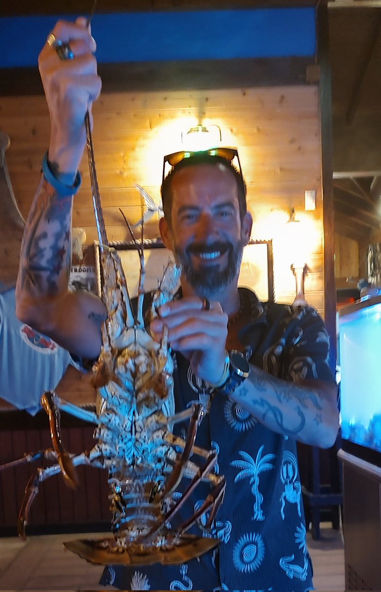 Caribbean lobster for dinner #sxm