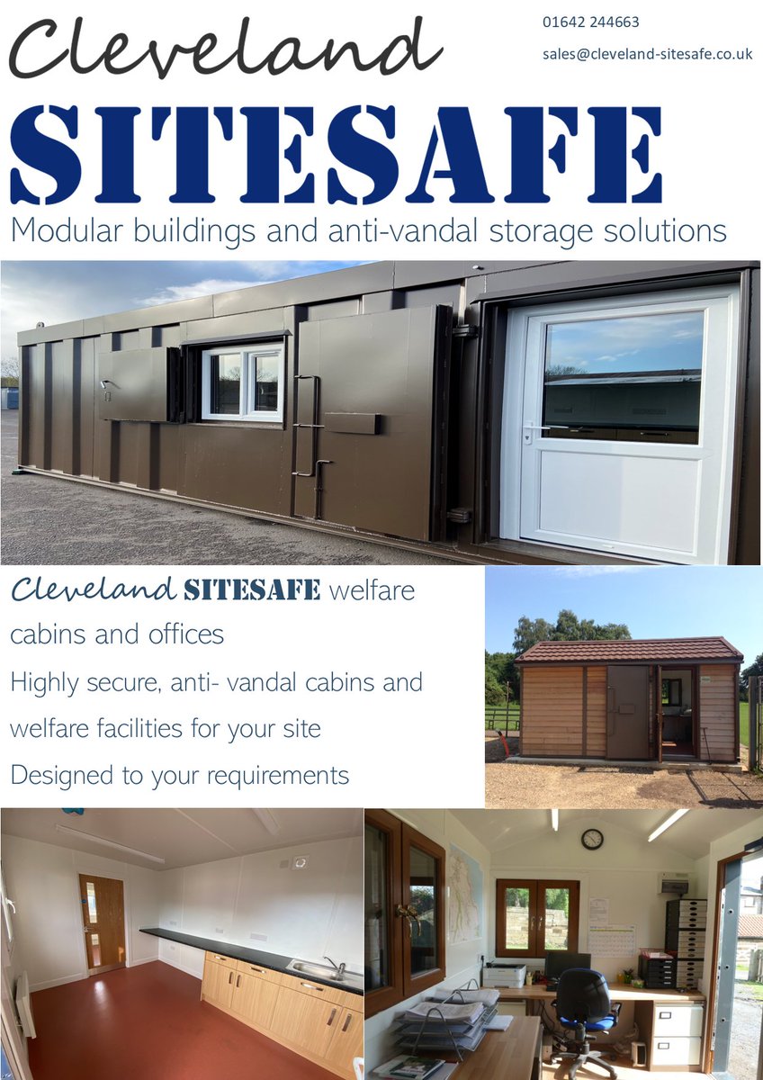 Cleveland Sitesafe #welfare #cabins and #offices
#Highly #secure, #antivandal cabins and 
welfare #facilities for your #site
Designed to your requirements