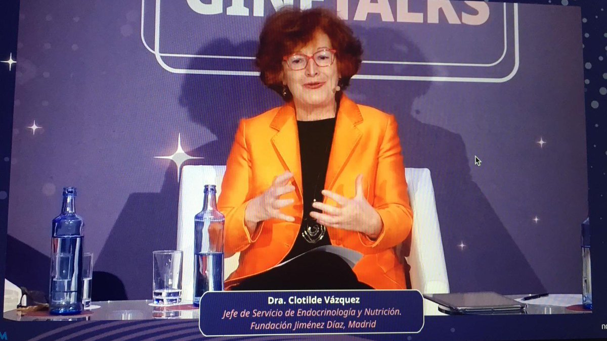 Hospital_FJD's tweet photo. La Dra. Clotilde Vázquez, jefa del Departamento de Endocrinología y Nutrición de nuestro centro, participó ayer en el webinar 'Ginetalks', en el que se abordaron temas relacionados con #obesidad y #menopausia. ¡Un encuentro muy interesante! https://t.co/wsIupI7Fao