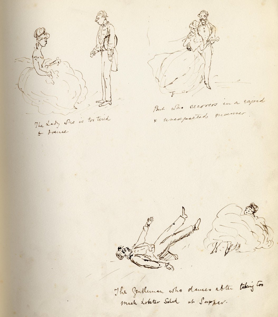 It is Friday and everything today is a Monday problem.
The theme is party for #ExploreYourArchive today!
We present Richard Owen's 'Ballroom scraps' - from reluctant dancers to the one who ate too much lobster salad! #EYAParty