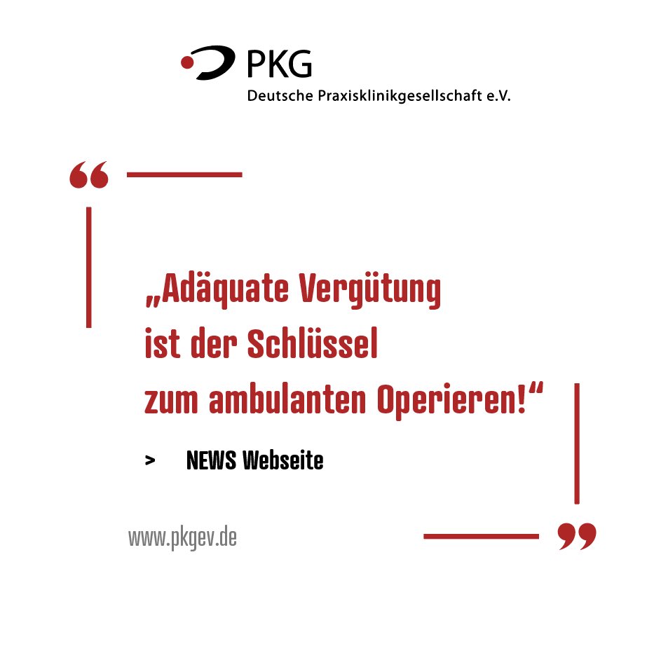 Adäquate Vergütung ist der Schlüssel zum@ambulanten Operieren!“
.⁣
.⁣
.⁣
.⁣
.⁣
#gesundheitswesen #gesundheitspolitik #klinik #patient #pflege #healthcare #ärzte #krankenhaus #ärztin #medizinischeversorgung #arzt #gesundheit #praxisklinik #praxisklinikgesellschaft #medizin