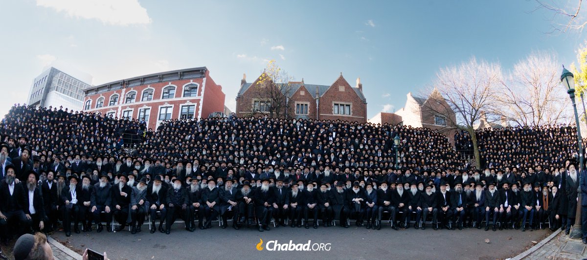 The largest group selfie in the world at the International Conference of Chabad Lubavitch Emissaries, the Kinus Hashluchim. 6500 rabbis and their guests have gathered. 
Can you spot you your Chabad rabbi?