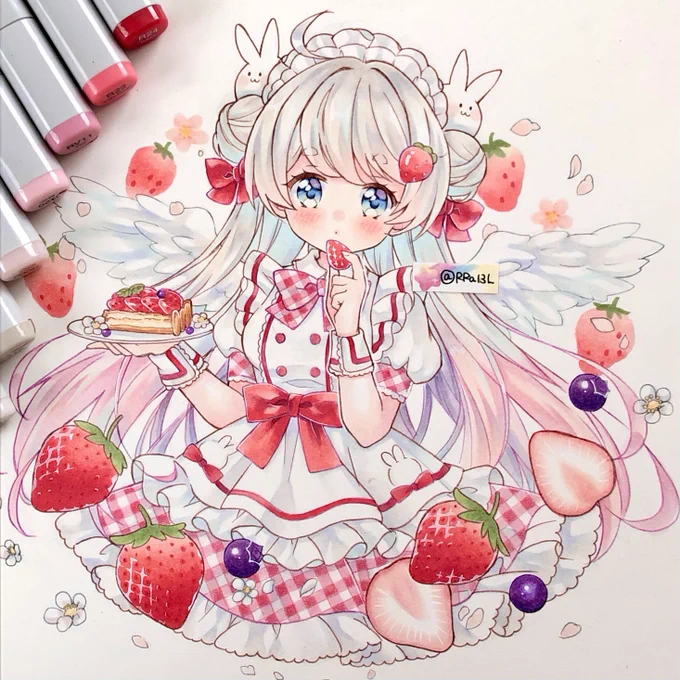 #絵が伸びないから頼むそーたよろしくお願いします(⁎ᴗ͈ˬᴗ͈⁎)うさぎの女の子が好きです 