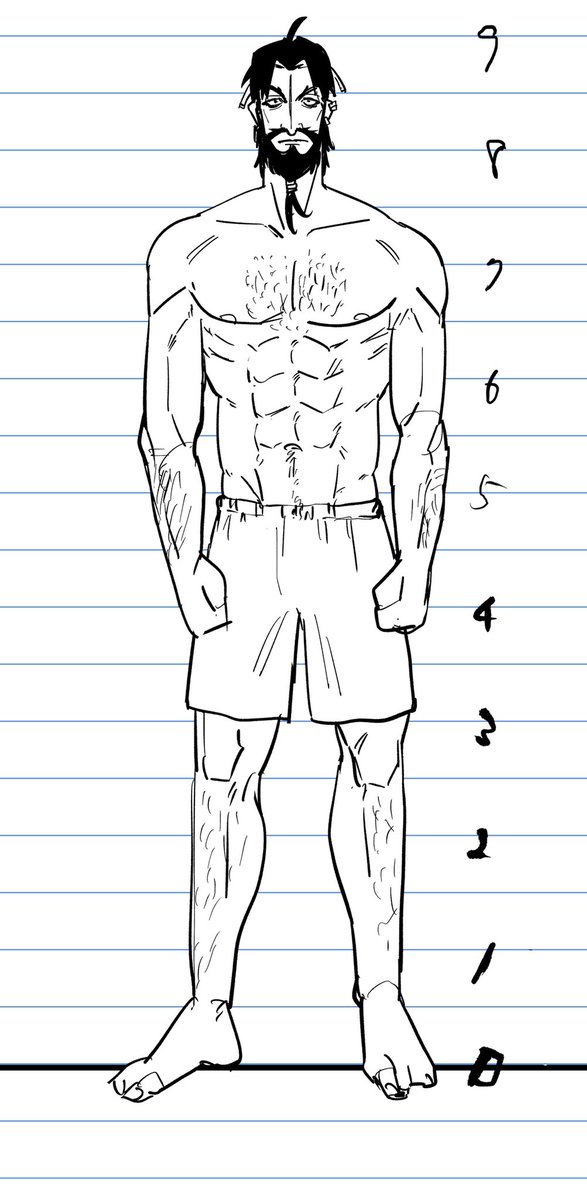 9頭身くらいありそうの落書き 