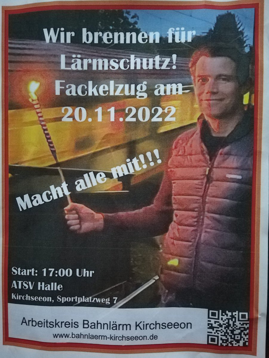 Nicht vergessen. Heute: 17 Uhr, ATSV Halle. Für #Lärmschutz nach Neubaustandard. #Bahnlärm #deutscheBahn