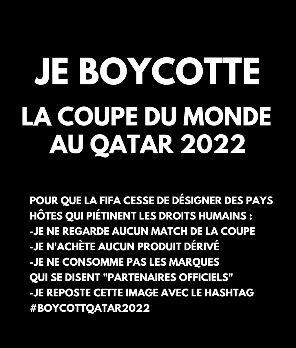 Freddie57051365's tweet photo. . #SeuleSolution
Alcool, tenue, comportement, sexualité... Quelles règles pour les supporters du Mondial-2022 au Qatar ? https://t.co/vw1531TuqV https://t.co/vPkHbWwCKN