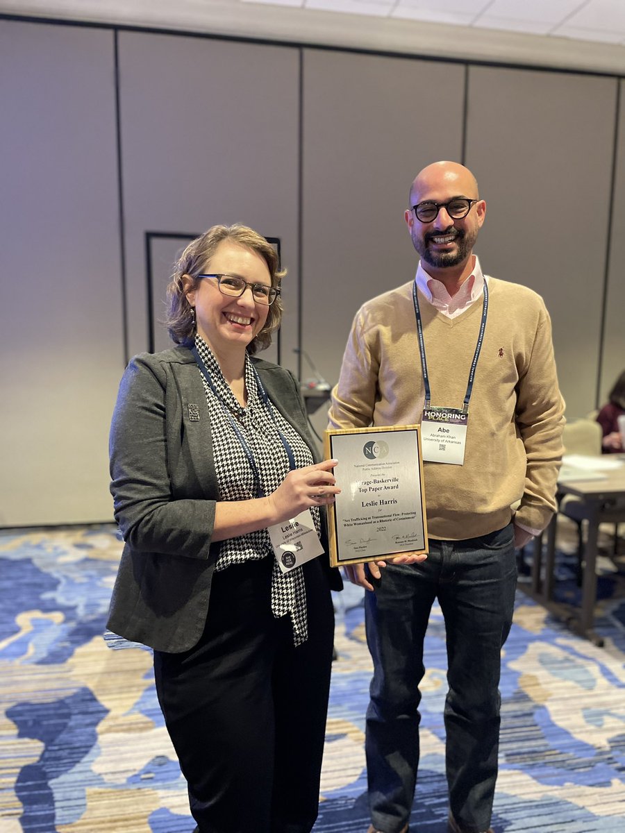 UWMComm's tweet photo. Dr. Leslie Harris won the Top Paper Award in the National Communication Association’s Public Address division  🥳 Congrats Leslie! @UWMLetSci  @UWM @NatComm https://t.co/BFVJu0ZKW9