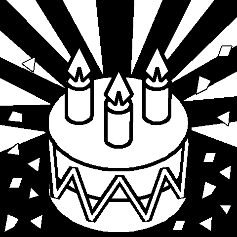 PSDeluxe Squares: Birthday Icon