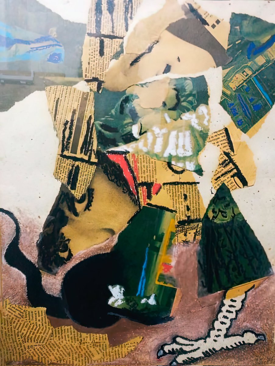 Good Morning FAM ☀️ Happy Day 💚❤️

"Cock's Foot" on <a href="/exchgART/">Exchange Art</a> 
Collage and Wax on Paper 👩🏼‍🎨🎨
46x33cm #IRL 

Enjoy this moment 🙏