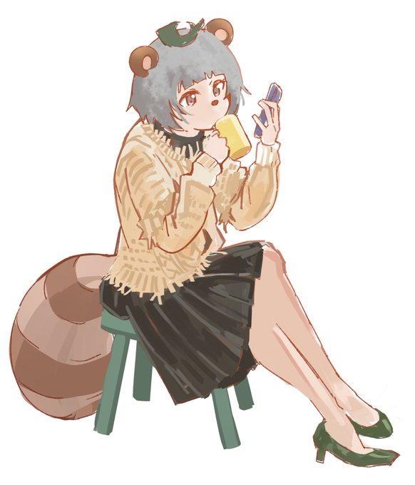 「raccoon girl」 illustration images(Latest)｜5pages