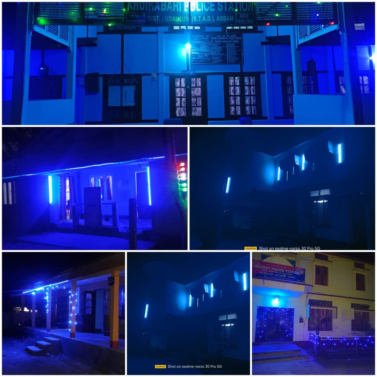 udalguripolice's tweet photo. Udalguri Police is committed towards the Rights and Welfare of Children. All Police Stations of Udalguri shall be lit in Blue on 19th and 20th November, as a mark of our commitment.
@CMOfficeAssam 
@DGPAssamPolice 
@assampolice 
@gpsinghips https://t.co/KDy7cMa1yV