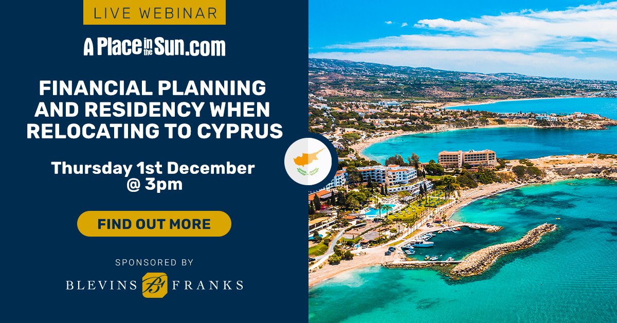 Planning a move to Cyprus? If so, this webinar is a must! Find out everything you need to know about moving to Cyprus permanently. Places are limited so book early 👉ow.ly/H3rm50LGOur