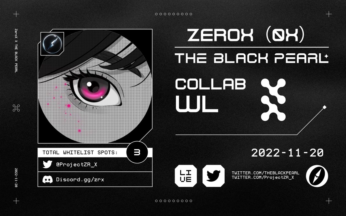 𝗧𝗕𝗣 𝘅 𝗭𝗲𝗿𝗼𝗫

✔️𝗭𝗲𝗿𝗼𝗫  𝗪𝗟 𝘅 𝟯

The second collection of Project ZRX, 
the Zero 48 collection, is coming very soon! 

● Follow <a href="/ProjectZR_X/">Project_x</a> + <a href="/meet_48/">MEET48</a> + <a href="/TheBlackPear1_/">The Black Pearl ⚫ | TBP Official</a> + <a href="/TBPGiveaways/">The Black Pearl ⚫ | TBP Giveaways</a>
● Like + RT + Tag 3 friends

48H