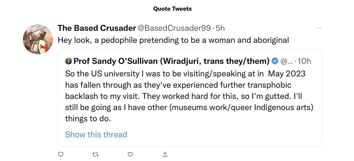 Prof Sandy O'Sullivan tweet media