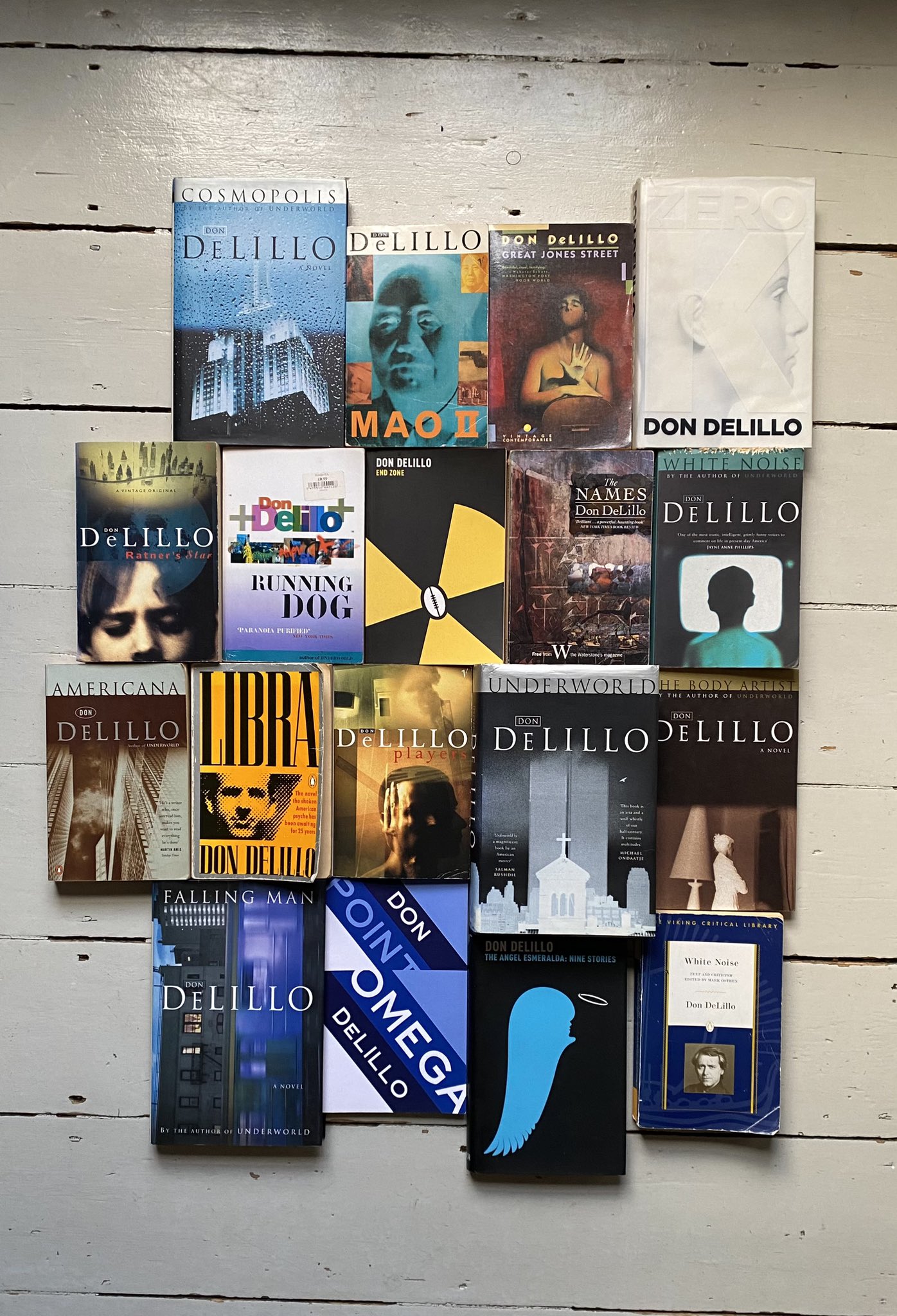 Happy 86th birthday Don DeLillo! Thanks for 18 guides to the world inside the world. 