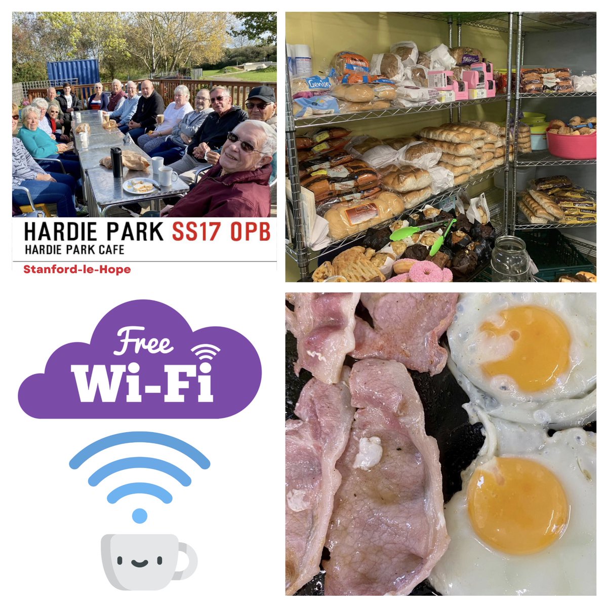 LoveHardiePark's tweet photo. Whilst you are having coffee, chatting with friends, enjoying a Hardie breakfast you can also pick up your emails on our free wi-fi. 
We'd love you to stop by on your Sunday walk through the park. 
#community #communitypopup #breakfast https://t.co/jdFow6yaQN