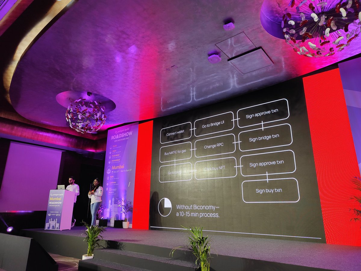 augvcor's tweet image. @shrewtea892 and Yashasvi showcasing #SmartContractWallet, and making a case for why @biconomy should be your #Web3 SDK of choice.

@polyguildmum #RoadToPolygonConnect