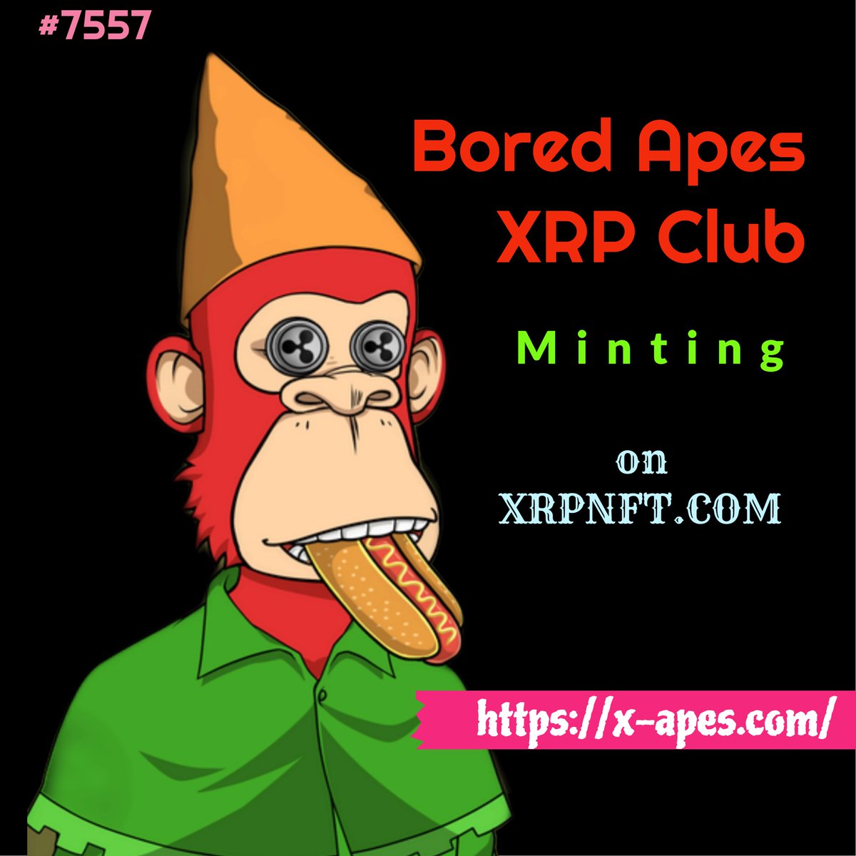 The @BoredApesXRP Club is a premium NFT collection on the XRP Ledger that provides its holders with a variety of opportunities. Over 7,400 APE NFTs have been minted. Get yours today and join the top NFT project emerging the #XRP ledger. #NFT #Messi𓃵 <a href="/XRPNFTdotcom/">XRPNFT</a> #HBAR #ETH