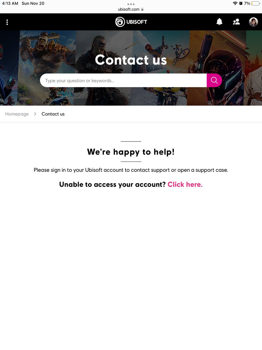 Modern_Ren_Geek's tweet photo. @UbisoftSupport Thank you, and the link you gave me blanked after I signed in. But when I use the browser, it asks me to sign in even if I already am. As evident in this picture. https://t.co/73FXFLKh8q