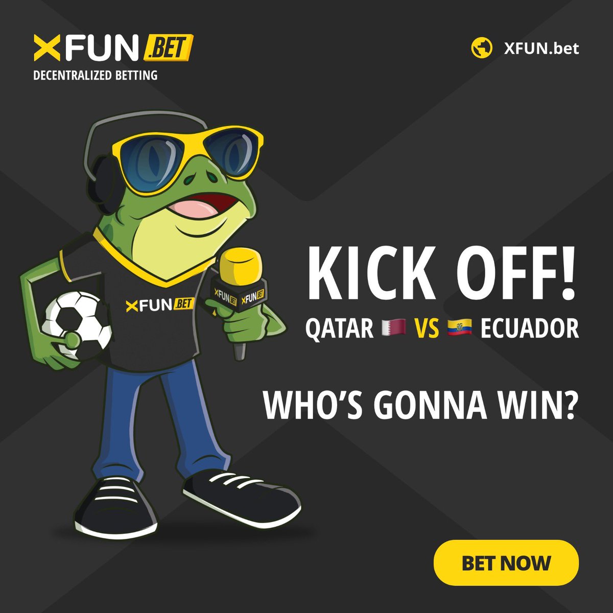 FUNtoken_io's tweet photo. Are you ready to kick off? ⚽️

#FIFAWorldCup  kicks off today with Qatar vs. Ecuador at 4pm GMT

Did you know?💡

The host country has never lost the opening match in any of the previous 21 World Cups https://t.co/9NsGny7c0h
