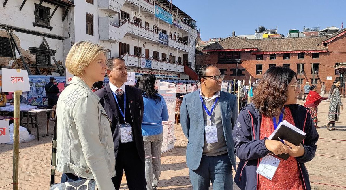 NicolaPollittUK's tweet photo. Election Day in Nepal! Great to be out on the streets of #Kathmandu, seeing people exercise their right to vote and choose how they are represented in the next government. https://t.co/S9MYobKoHW