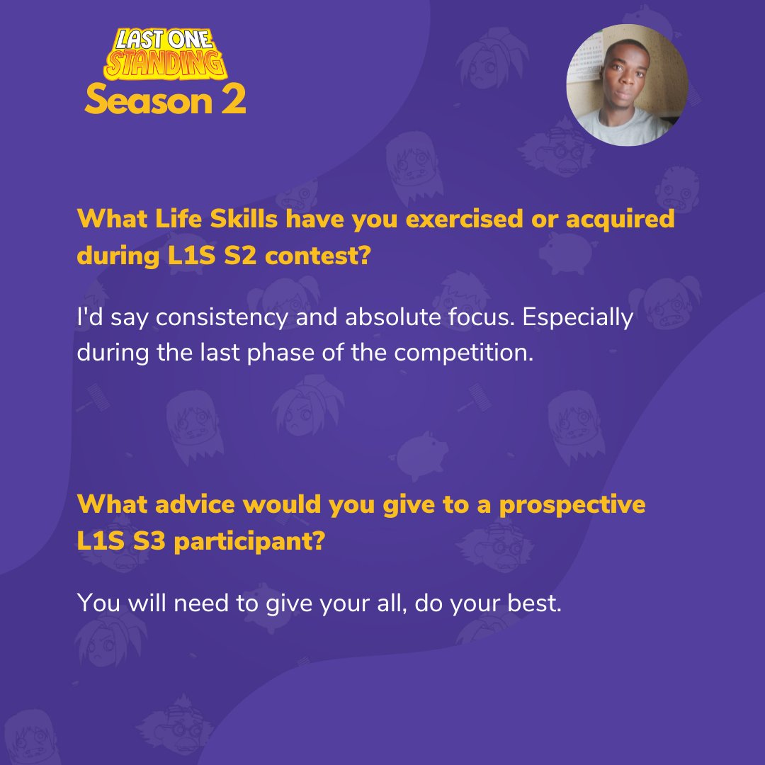 Throwback to when 710 students took to an 85-day immersion, with consistent learning and soft skills building via the Last One Standing Season 2 competition ✨. Meet Damilare from Nigeria! Here is what she had to say about the competition 👑 ✨

#edthelearningbot #lastonestanding