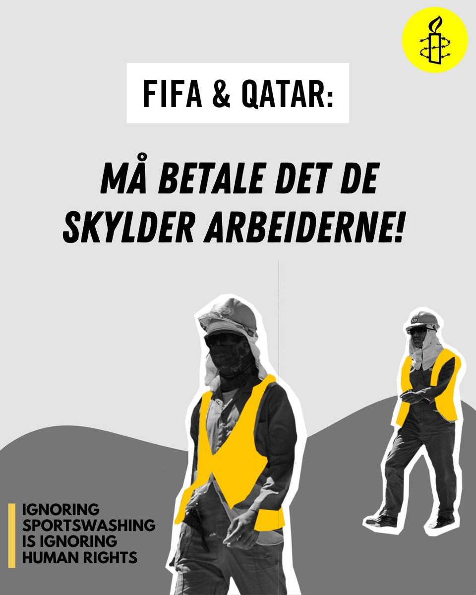 Amnesty_Norge's tweet photo. 🧵I dag starter Fotball-VM ⚽️
Her kommer en rekke tips på hva DU kan gjøre under mesterskapet. https://t.co/YtWAEhoVQI