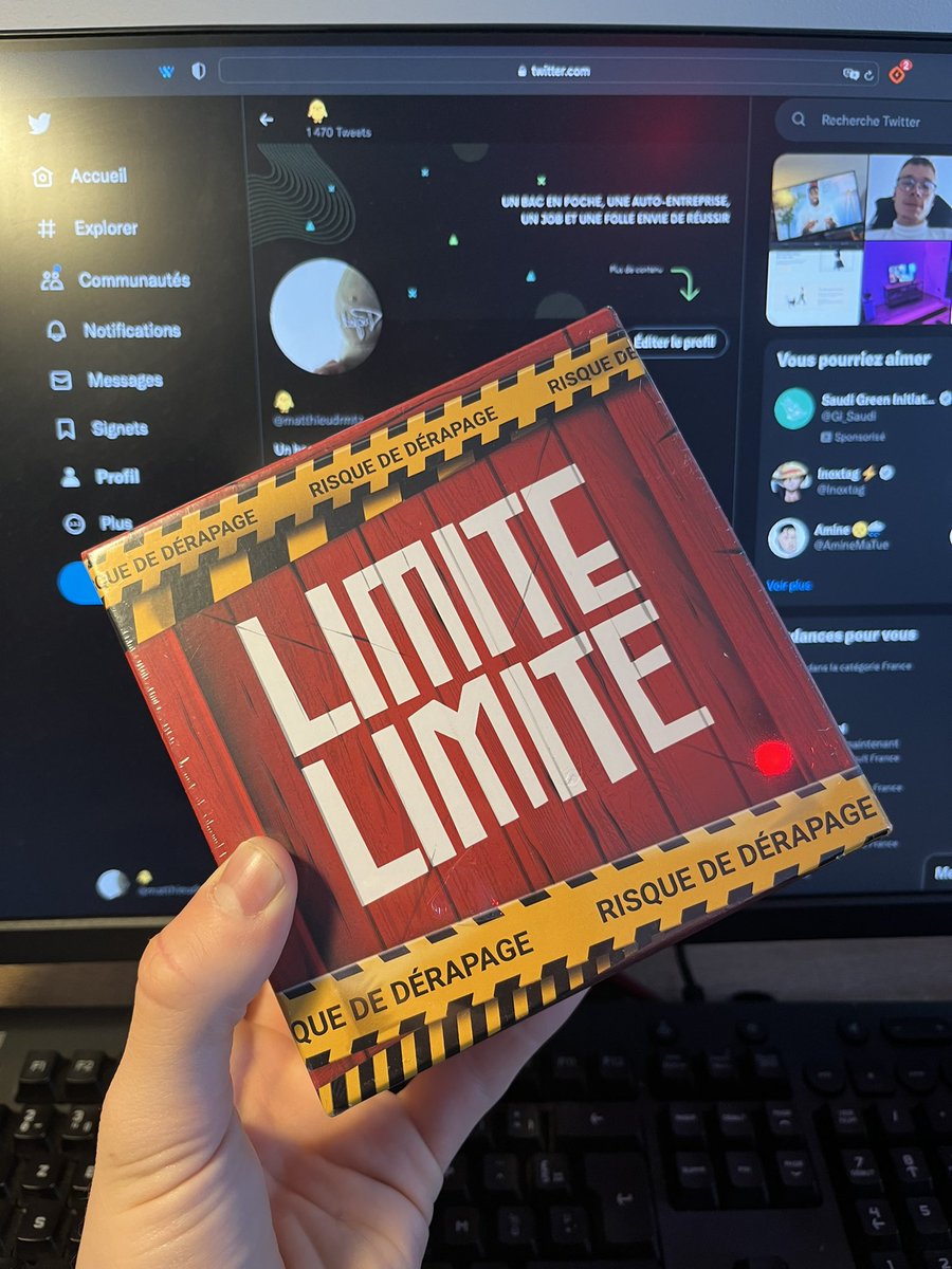 matthieudrmtz's tweet photo. #concours je vous fais donc gagner le jeu #LimiteLimite 🎁

👉 #rt ce tweet
👉 abonne-toi à mon compte

Tirage dans 1 semaine. https://t.co/8awRSubSFH
