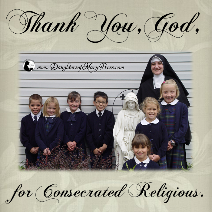 Thank You, God, for Consecrated Religious.
#DaughtersofMaryPress #DaughtersofMary #ReligiousSisters #GratitudeAlways #GratitudeDaily #GratitudeIsEverything #BlessingsInDisguise #BlessingsUponBlessings #CountingMyBlessings #BridesOfChrist