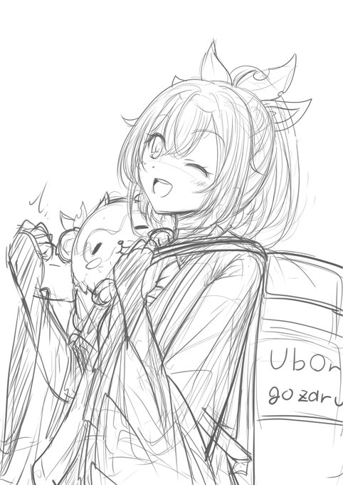 風真どのでお絵かきリハビリしてるでござる 以前よりずっと筆が遅いでござる…(リハビリ 