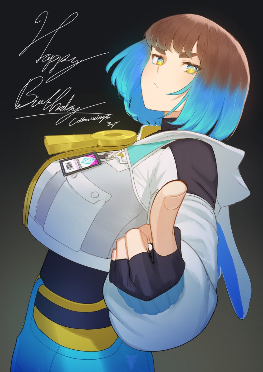 「Late bday gift for madam chief maam @/co」|ExTrident || comm closedのイラスト