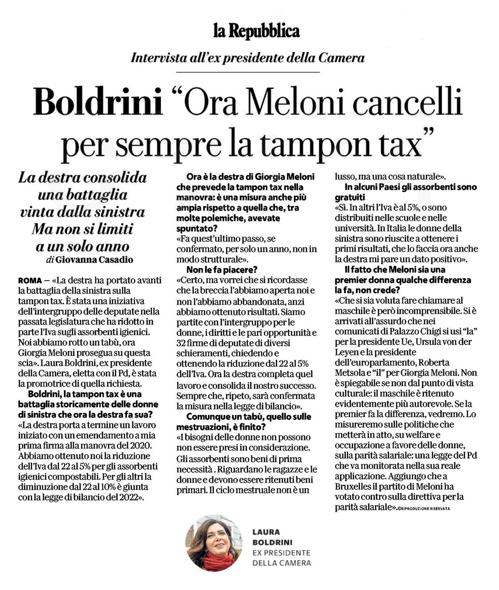 Laura Boldrini tweet media
