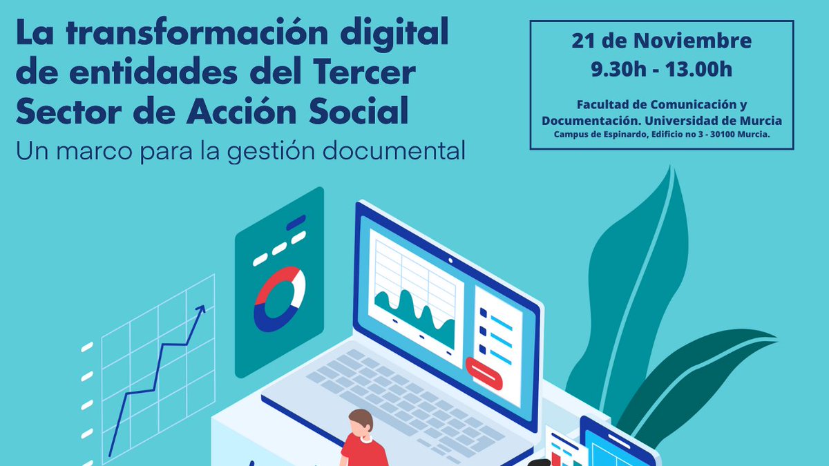 Lunes 21, desde 9.30h, el grupo de Tecnologías de la Información <a href="/umu/">Universidad Murcia</a> y <a href="/fundacioncepaim/">CONVIVE Fundación Cepaim</a> presentan e-labora, proyecto de gestión documental en el TSAS que ha sido financiado por <a href="/MSocialGob/">Ministerio de Derechos Sociales, Consumo y A2030</a> y en el que han participado <a href="/T_Organiza/">T-Organiza</a> y <a href="/openkm/">OpenKM</a>. tv.um.es/video?id=146763 #fcdnonstop