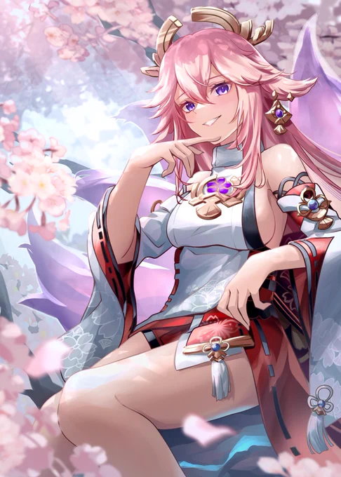 #八重神子イラストコンテスト #原神  #Genshinlmpact 