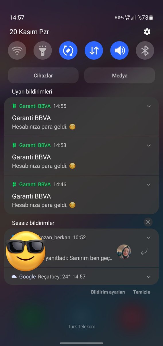 En sevdigim bildirim bildirim gibi bildirim 😂😂