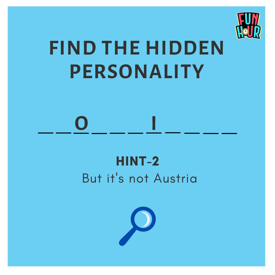 FunHourOfficial's tweet photo. Find the Hidden Personality ๐ง swipe for more hints ๐
Follow @funhourofficial
#funhour #growwithfunhour #learnwithfunhour #puzzle #findout #personality #whoisthis #fillintheblank #leader #dictator #ductatorship #vegetarian #germany #austria #findtheanswer #missing #guesswho https://t.co/5s5RAHN2tV