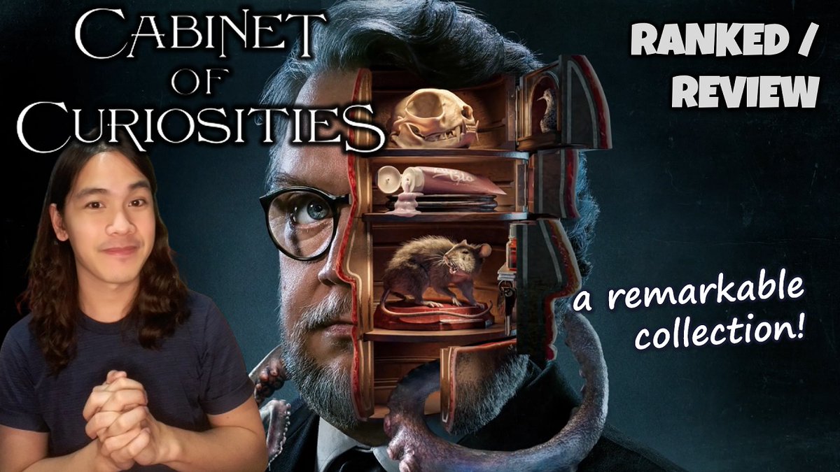 #GuillermoDelToro aka master of horror presents a collection of genre-defining horrors! My ranking/review of #CabinetOfCuriosities! 
youtu.be/dlJKdTKLR6o
#Lot36 #PickmansModel #DreamsintheWitchHouse
#GraveyardRats #TheViewing #TheAutopsy #TheMurmuring #TheOutside #Netflix