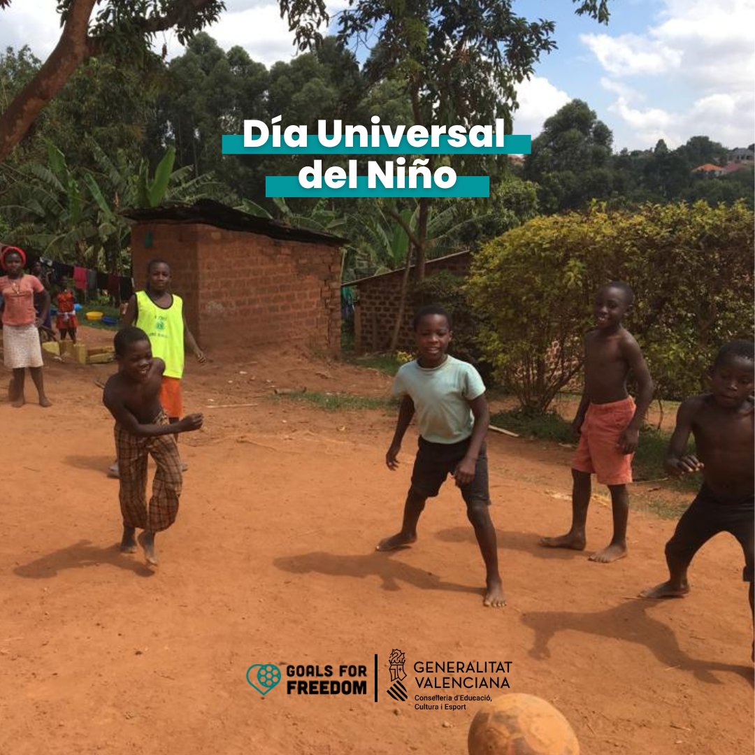 goalsforfreedom's tweet photo. Hoy es el Día Mundial del Niño, un día para promover que todos los niños estén protegidos, seguros, con salud y educación, independientemente de su lugar de nacimiento. 💪 En #GoalsForFreedom seguimos aportando nuestro granito de arena para construir una sociedad mejor. ❤️ https://t.co/eesUj1OVhX