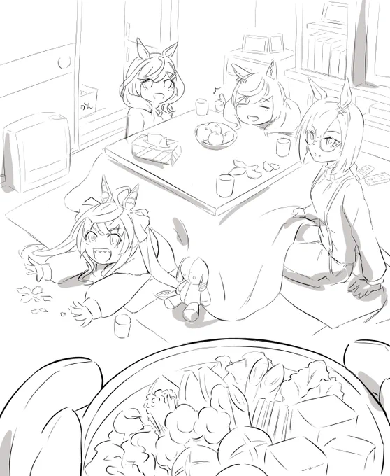 描く時期間違えた気がするwip 
