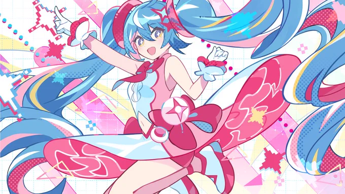 かめりあ()さんかきおろし楽曲かめりあ feat. #初音ミク - ミライ再生成ボタン (Full ver.のMVイラストを担当させて頂きました!弾けるようなかわいい楽曲でとても素敵です!よろしくお願いします! 