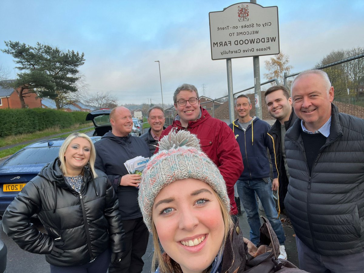 Great response yesterday in and around Fegg Hayes to Jan Bridges and @JamesSmith_SoT Residents keen to see two people working hard for their community!