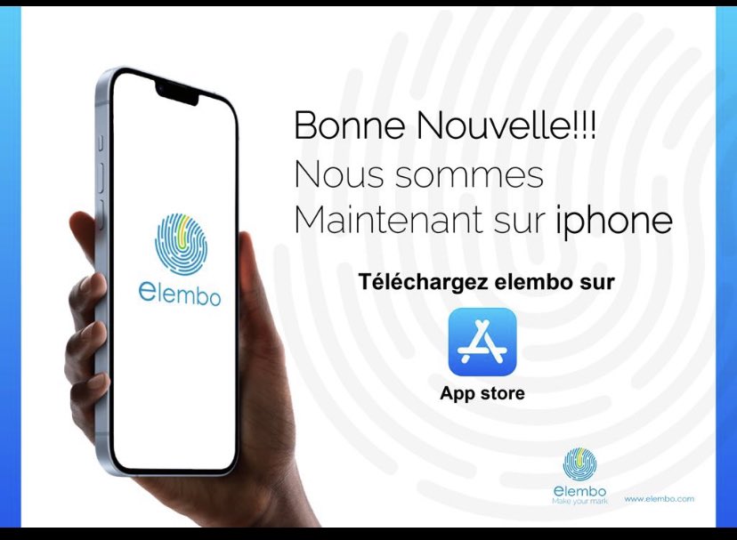 fabricempenge's tweet photo. Bonjour chers tous,
Nous sommes heureux de vous annoncer la publication de notre réseau social #Elembo made in #RDC sur Apple Store. https://t.co/mHeIYg2eBD