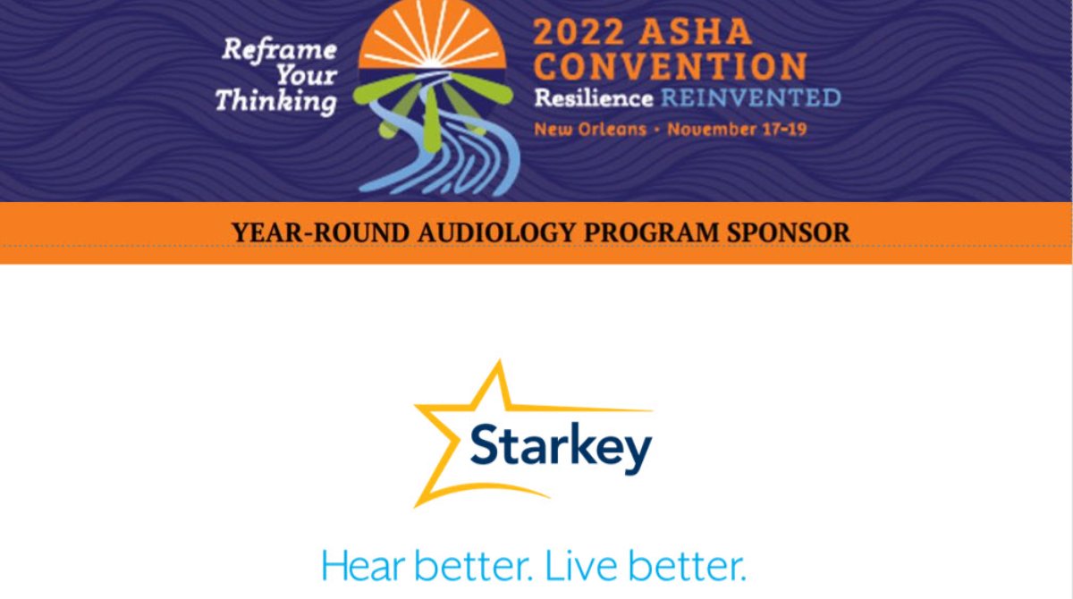 #ASHA2e Would like to give a BIG THANKS to our Year-Round Audiology Sponsor @starkeyhearing #aud #audpeeps #aud2b