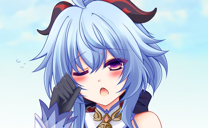 遅くなりましたがSkeb納品しました 初描きの甘雨さん楽しかった(*'▽') 