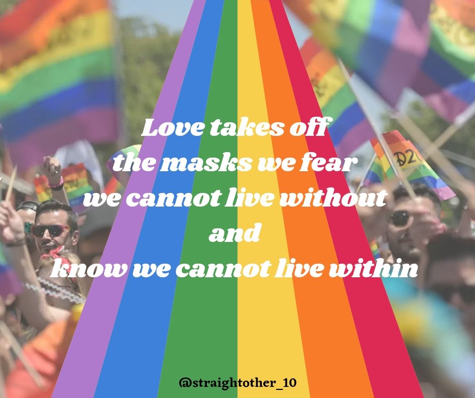 straightothers_'s tweet photo. For me,the transgender thing is the reality of my life. It's the reality of my existence and it's something that I've come to believe is beautiful about me.
#straightother #LGBTQIA #loveislove #showyourcolour #Pride2022 #iamnot #TweeterWorld #StraightPride #wearemore #article377 https://t.co/UK0vgk7YLV