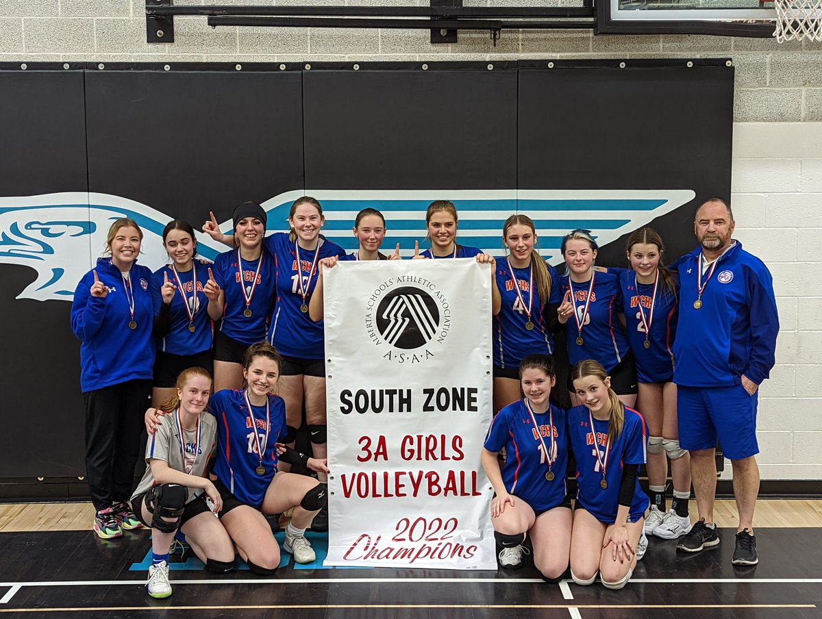 Congratulations to our Griffins volleyball team for winning the Zone Championship! Good luck at Provincials next weekend! #gogriffs #churchillpride💙💛 <a href="/wchslethbridge/">Winston Churchill HS 🇨🇦</a>