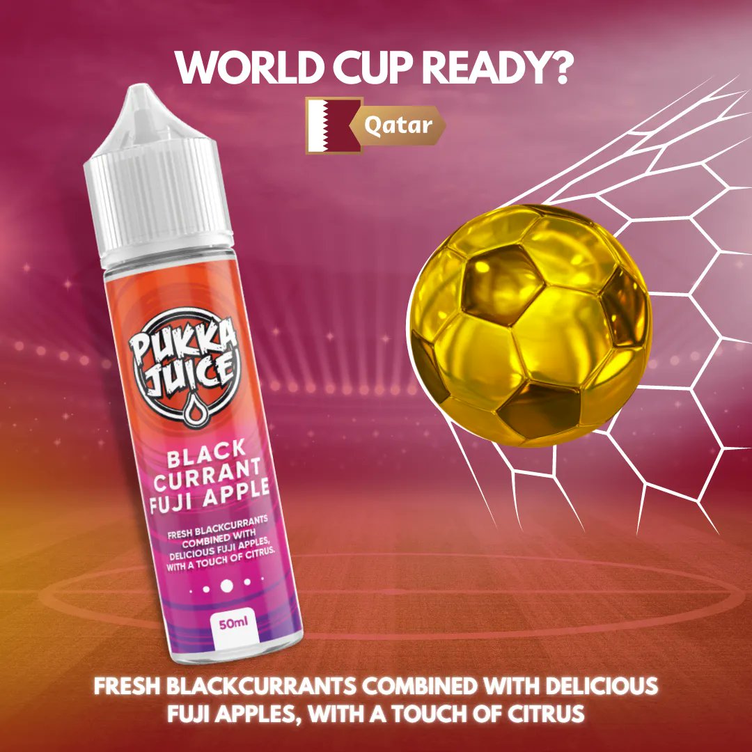 Ready For The World Cup? ⚽️Blackcurrant Fuji Apple is the perfect half time treat! 😋 #PukkaJuice #WorldCup