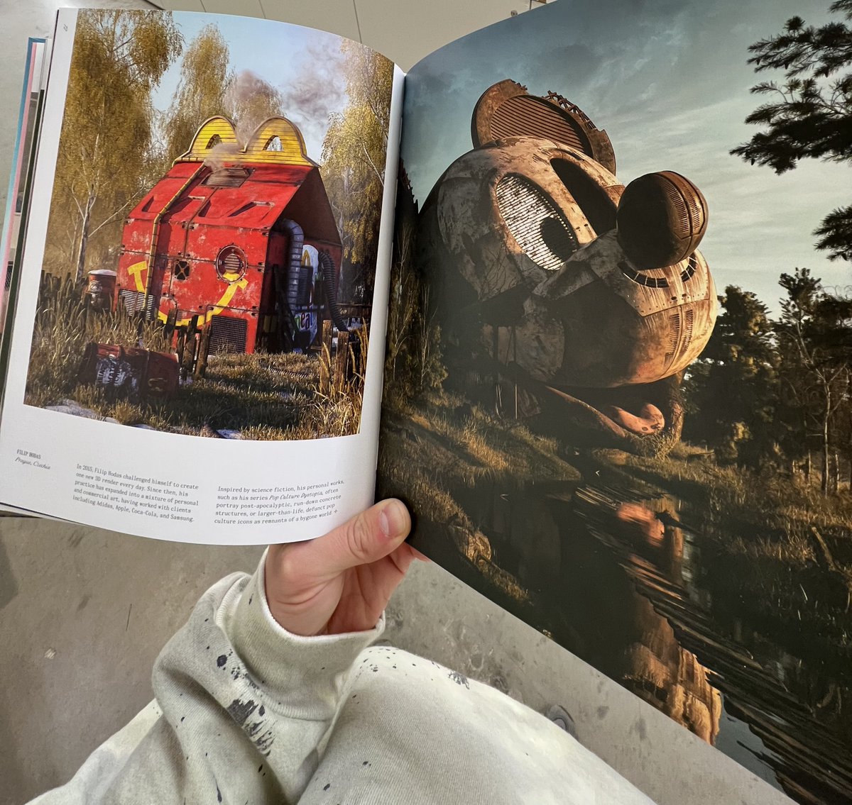 tinoforbidden's tweet photo. 100 masters of fictional architecture trying to imagine the future. Can it get any better? Some of my favorite artists (like @FilipHodas &amp; @antonitudisco) are featured.

As well as @PeterTarka, @StudioCTaylor or @FournierHugo18. https://t.co/xU8ENybvb4